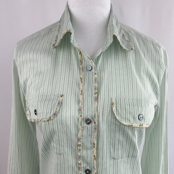 Max Mara country boho chic western blouse - silk made in Italy women's small S - Picture 1 of 11